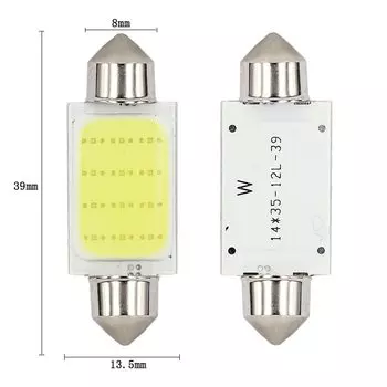 1x C10W C5W LED COB Festoon 31 мм 36 мм 39 мм 41/42 мм 12 В белые лампы для автомобилей номерной знак внутренняя лампа для чтения 6500K 12SMD