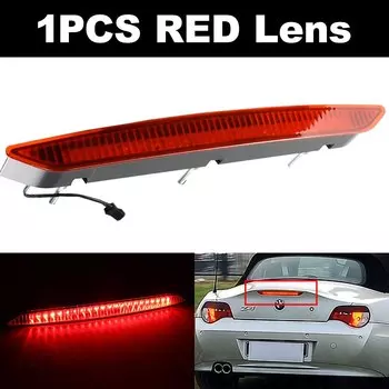 1X для BMW Z4 E85 2002-2008, черные дымчатые линзы, третий красный светодиодный задний стоп-сигнал высокого уровня, лампа 63256930246 , 63256917378