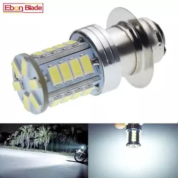 1x P15D светодиодная лампа для мотоциклетных фар 5630 H6M 26SMD, аксессуары для фар высокого и низкого луча Bixenon, налобный фонарь для мотоцикла, квадроцикла, 6 В, 12 В, 24 В, 30 В постоянного тока
