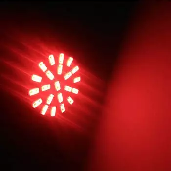 1x P21W 1156 Ba15s 1157 Bay15d Автомобильная светодиодная лампа указателя поворота Автоматический задний тормоз Парковка Обратный супер яркий мотоциклетный фонарь 22SMD