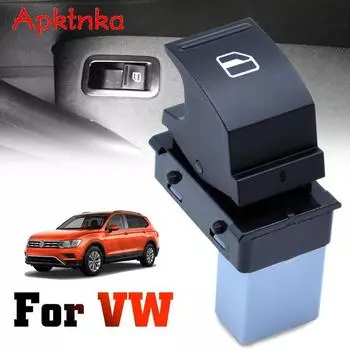 1X переключатель стеклоподъемника с электроприводом, кнопка подъемника со стороны пассажира для VW Golf Polo Passat CC Jetta Tiguan Caddy OE # 1К 0959855