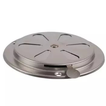 1X Регулируемая решетка для вентиляционного отверстия, круглый воздуховод, решетки, крышка 125 мм, нержавеющая сталь, гриль для барбекю, выхлопная решетка для копчения