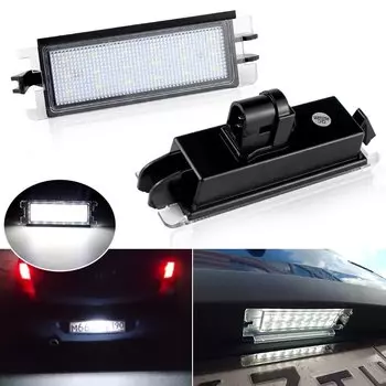 1X светодиодный светильник номерного знака без ошибок, лампа номерного знака для DACIA LOGAN 1 2004-2012 SANDERO 2008-2012 RENAULT CLIO II 2 2001-2004