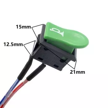 1x Универсальный кулисный переключатель звукового сигнала для лодки 10A 125V AC 6A 250V 2Pin Black Refit Snap-in ON-OFF кнопка звукового сигнала