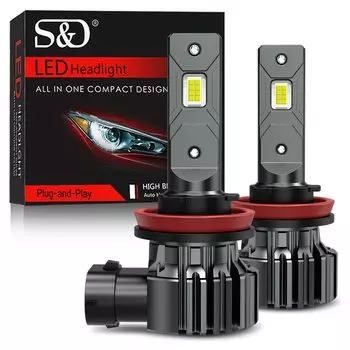 20000LM H8 H11 Светодиодные лампы для фар автомобиля без вентилятора 9005 HB3 9006 HB4 880 881 Светодиодные автомобильные противотуманные фары 12 В 6500 К