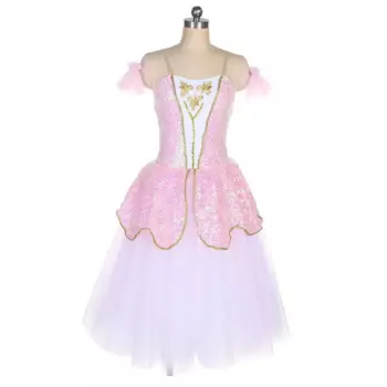 20023 Романтическая балетная юбка-пачка с блестками, кружевной топ, лиф с слоями юбок-пачек цвета слоновой кости, танцевальный костюм балерины для девочек и женщин