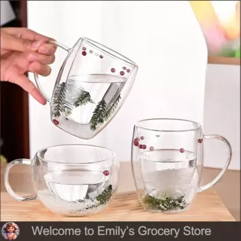 Стеклянные чашки с двойными стенками 200/350 мл