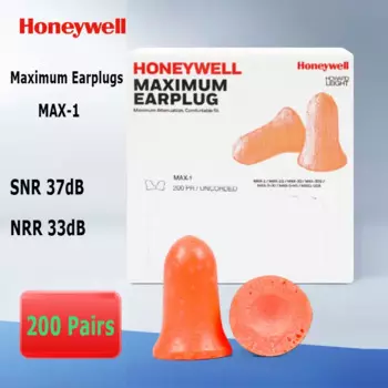 200 пар Honeywell, максимальные беруши, рандомные беруши, SNR, 37 дБ, NRR, 33 дБ, шумоподавление, защита от храпа, искусственная кожа