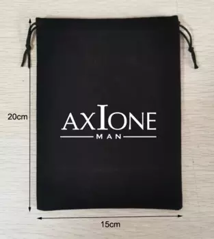 200 шт., индивидуальный логотип, 15*20 см, черные бархатные подарочные пакеты на шнурке, упаковочные пакеты с логотипом белого цвета