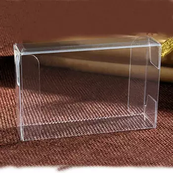 200 шт. 3x7x10 Подарочная коробка для ювелирных изделий, прозрачные коробки, пластиковая коробка, прозрачная емкость для хранения, дисплей, ПВХ коробка на Рождество