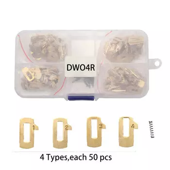 200 шт./лот DWO4R DW04R аксессуары для ремонта автомобильных замков, язычковая пластина замка автомобиля для Buick Excelle 1 2 3 4 типа каждый 50 шт.