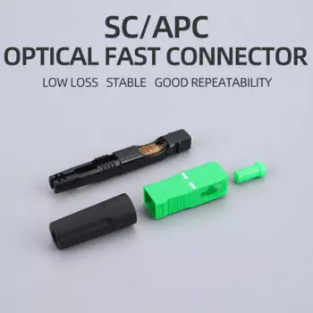 200 шт./лот SC/APC Волоконно-оптический Быстрый разъем FTTH для трансляции CATV Бесплатная доставка