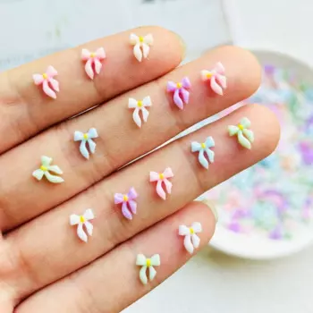 200 шт. мини-смолы мультфильм макарон цветные банты MATE BIRDS