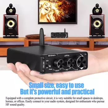 200 Вт компактный цифровой усилитель мощности Bluetooth 5,0 стерео аудио Hifi AMP используют 2 шт. чипа TPA3116 AUX/BT входной динамик Выход