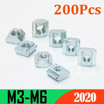 Скользящие гайки YMAX для алюминиевого профиля 20 серии M3 M4 M5