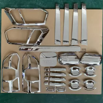 2012-2018 для TOYOTA PROBOX 24 шт. хромированный комплект головная лампа крышка ручки крышка бачок чаша аксессуары автомобильные наклейки