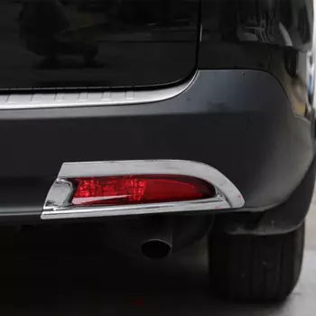2013 2014 car Back Rear Fog Light Lamp Frame Sticker Chrome Auto Exterior Accessories Trimcover- ABS CRV CR-V for Honda