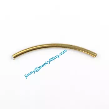 2013 Ювелирные изделия фурнитура изогнутая трубка прокладка для изготовления ювелирных изделий браслет ожерелье 1,5*28 мм