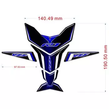 2015 2016 2017 2018 2019 2020 2021 2022 мотоциклетные наклейки, наклейки, защитные накладки на бак для YAMAHA YZF-R1 YZF R1 YZFR1