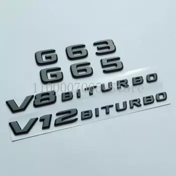 2017, эмблема с плоскими буквами G63 G65 V8 Biturbo V12 Biturbo для Mercedes Benz AMG W463, боковое крыло автомобиля, багажник, табличка с логотипом, наклейка