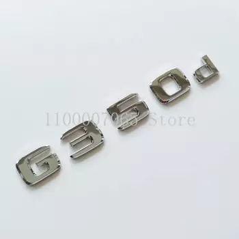 2017, хромированные буквы с плоским шрифтом G350 G500 G350d, эмблема из АБС-пластика для Mercedes Benz G Class W463, наклейка с логотипом на багажник автомобиля