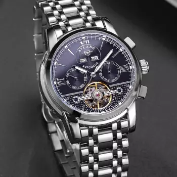2018 новые Ailang полые автоматические механические часы водонепроницаемые часы мужские деловые часы