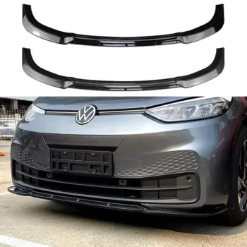 2019 2020 2021 2022 для Volkswagen VW ID.3 передний бампер, обвес, спойлер, сплиттер, глянцевое черное углеродное волокно, высокое качество
