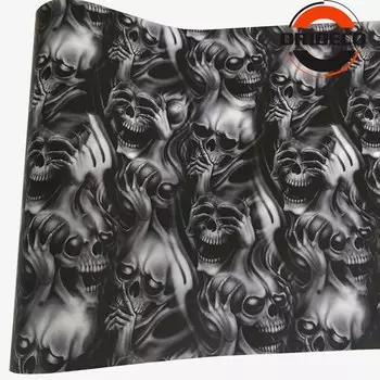 2019 Новейшая автомобильная пленка граффити череп наклейка камуфляжная наклейка бомба виниловая пленка череп Автомобиль Мотоцикл Наклейка на крышу наклейка пленка наклейка бомба