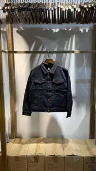 202024 DIKU индивидуальная ткань с мягкой и эластичной ощущением, простая и универсальная мужская джинсовая куртка M - XXXL