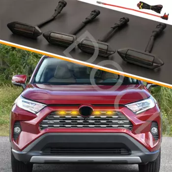 2020 2021 RAV4 гриль дневные Фонари подходят для зеркальных противотуманных фар автомобильные аксессуары