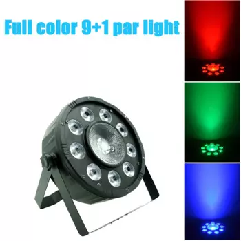 2020 светодиодный RGB-светильник 9x10 Вт + 1x30 Вт, 3 в 1, светодиодный сценический светильник
