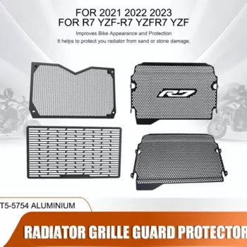 2021 2022 2023 Motorcycle Accessories Radiator Grille Guard Cover Protection Water tank guard For Yamaha R7 YZF-R7 YZFR7 YZF R7