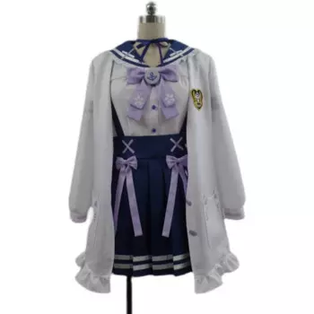 2021 аниме VTuber Hololive Minato Aqua SJ школьная форма платье милый костюм любого размера Косплей Костюм Женский на Хэллоуин на заказ