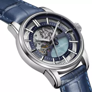 2021 автоматические механические часы OCHSTIN для мужчин синие кожаные часы мужские модные деловые Роскошные наручные часы светящиеся мужские часы
