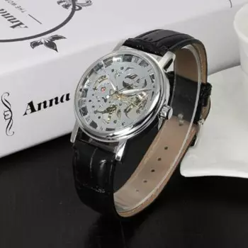 2021 лучшие брендовые модные роскошные повседневные часы Winner с полым циферблатом дизайнерские часы с ручным заводом водонепроницаемые наручные часы с кожаным ремешком