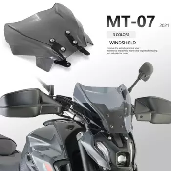 2021 New Motorcycle Accessories Windscreen Windshield Wind Shield Deflector Fit For YAMAHA MT07 MT-07 MT 07 mt07 MT - 07