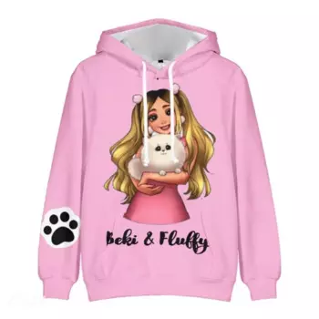 2022 хит продаж rebeka Wings Merch Beki пушистая 3D Толстовка с длинным рукавом для женщин и мужчин Толстовка Harajuku уличная одежда детский пуловер Kawai