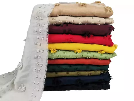 2022 Модный женский однотонный шарф с помпоном 7 цветов 10 шт./лот