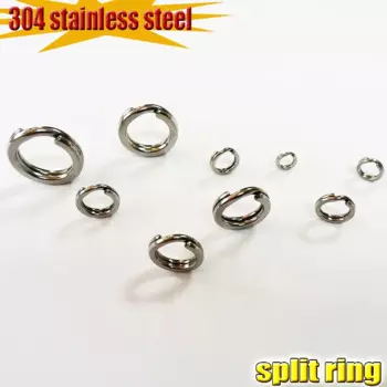 2022 NEW the best pure 304 Stainless Steel Split Rings Hard Bait 200pcs/lot attention to the large size number