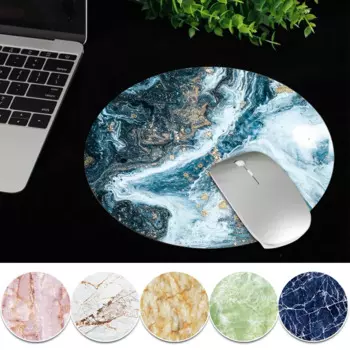 2023 Anti-Slip Gaming Mouse Pad for Laptop Pc Marble Series Mice Cushion New Mausepad Comfortabele Round Desk Mat 22x22 Cm