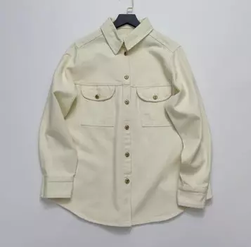 2023 демисезонная джинсовая рубашка из чистого хлопка