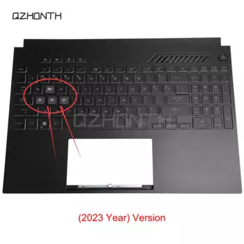 (2023 год) используется для ASUS TUF Gaming A15 F15 FX507 FA507 FX517, подставка для рук, верхняя детская строчка с подсветкой клавиатуры (черный)