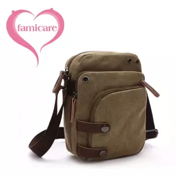 2023 Модный высококачественный холщовый портативный рюкзак на одно плечо через плечо деловая дорожная маленькая нагрудная сумка Повседневная однотонная Новинка