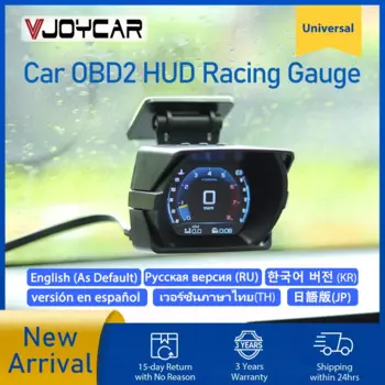 2023 Обновленный новый V63S OBD2 HUD Gauge Car Head Up Display многофункциональная приборная панель охлаждающая жидкость/Температура масла. Уровень расхода топлива