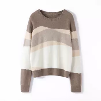 2023 Осень Зима 100% чистый кашемировый свитер женский модный утепленный пуловер женский свободный вязаный джемпер большого размера