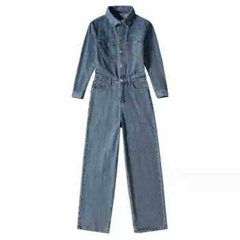 2023 осенний мешковатый джинсовый комбинезон-карго для мужчин, классический джинсовый комбинезон с брюками, мужской цельный комбинезон, ромперы w551