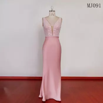 2023 вечернее платье Beautybridal роскошное платье подружки невесты mj091розовое длинное платье Русалка