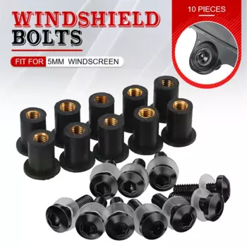 2024 10 шт. 5 мм болт для крепления лобового стекла, комплект винтов для BMW S1000RR S 1000 RR S1000 RR 2010-2023 2022 2021 2020