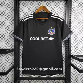 2024/25 Мужская черная быстросохнущая одежда Colo Away, тренировочная футбольная рубашка S-4XL