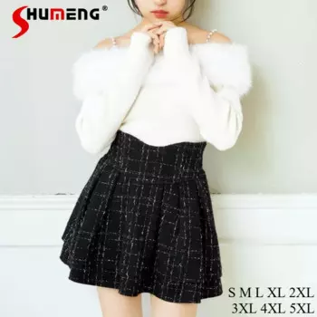 2024 Autumn And Winter New Japanese Lolita Skirt Mine Series Mass Production Sweet Skirt Culottes Y2k Harajuku Black Mini Skirts